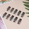 10Pcs Double-Grip Hair Clips Metal Snap Barrettes Women Hair Styling Tools