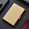 Business 6/10 Slots Credit Card Holder Anti RFID Slim Debit Box Stainless Metal Case Porte Carte Travel
