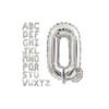 Silver Alphabet Balloon Set, Mix and Match, 16-inch, for Birthdays, Weddings, and Party Decorations (Silver Q)