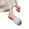 Fairy Wind Retro Beach Slippers Female 2025 Summer New French Outer Wear Flat Bottom One Pedal Cool Slippers
