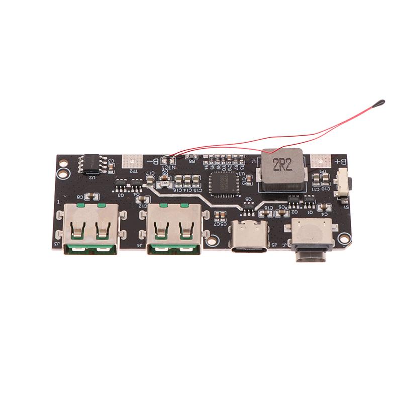 Qc4.0+Pd3.0 Led Dual Usb 22.5W Micro/Type-C Usb Mobile Power Bank 18650 Charging Module Temperature / Circuit Protection