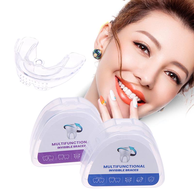 Ortodontická rovnátka Zubní rovnátka Smile Trenažér zarovnání zubů Instantní silikonový držák zubů Chránič úst Rovnátka na zuby Zásobník na zuby
