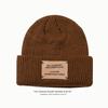 Hat knitted wool hat shows the face small autumn and winter warm fashion versatile cold hat women's big head circumference hat
