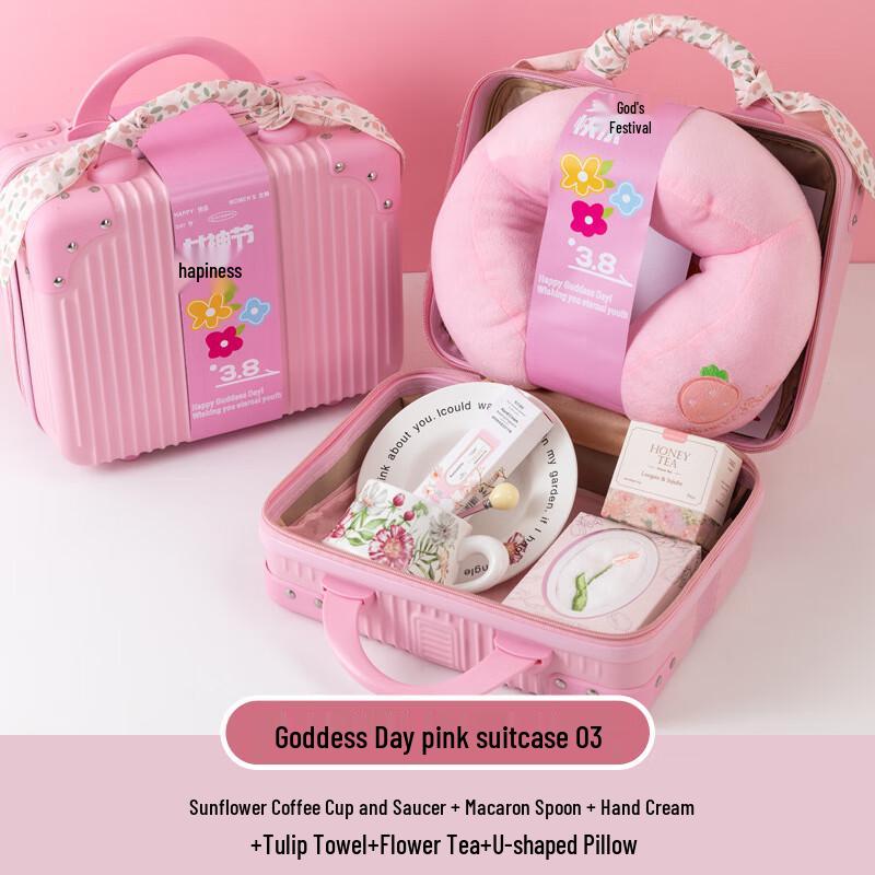 OJW Women s Day Pink Travel Suitcase