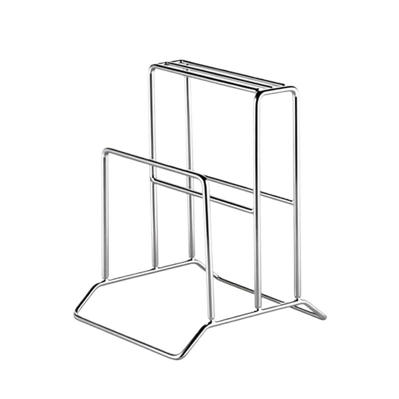 1PCS Home Stainless Steel Knife Rack Kitchen Countertop Cutting Board Knife Three-dimensional Drainage Storage Rack