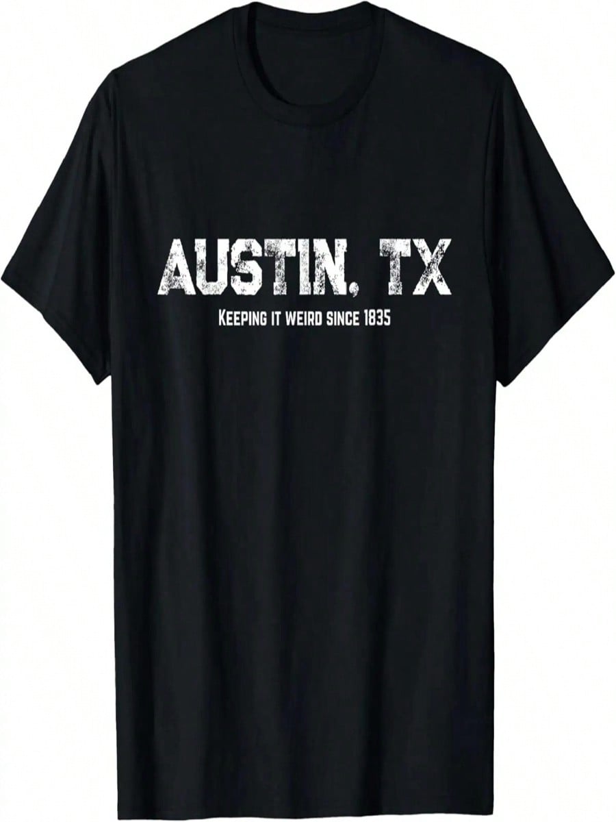 Austin Texas Keeping It Weird 1835 Keep It Weird City Slogan T-Shirt S разноцветный