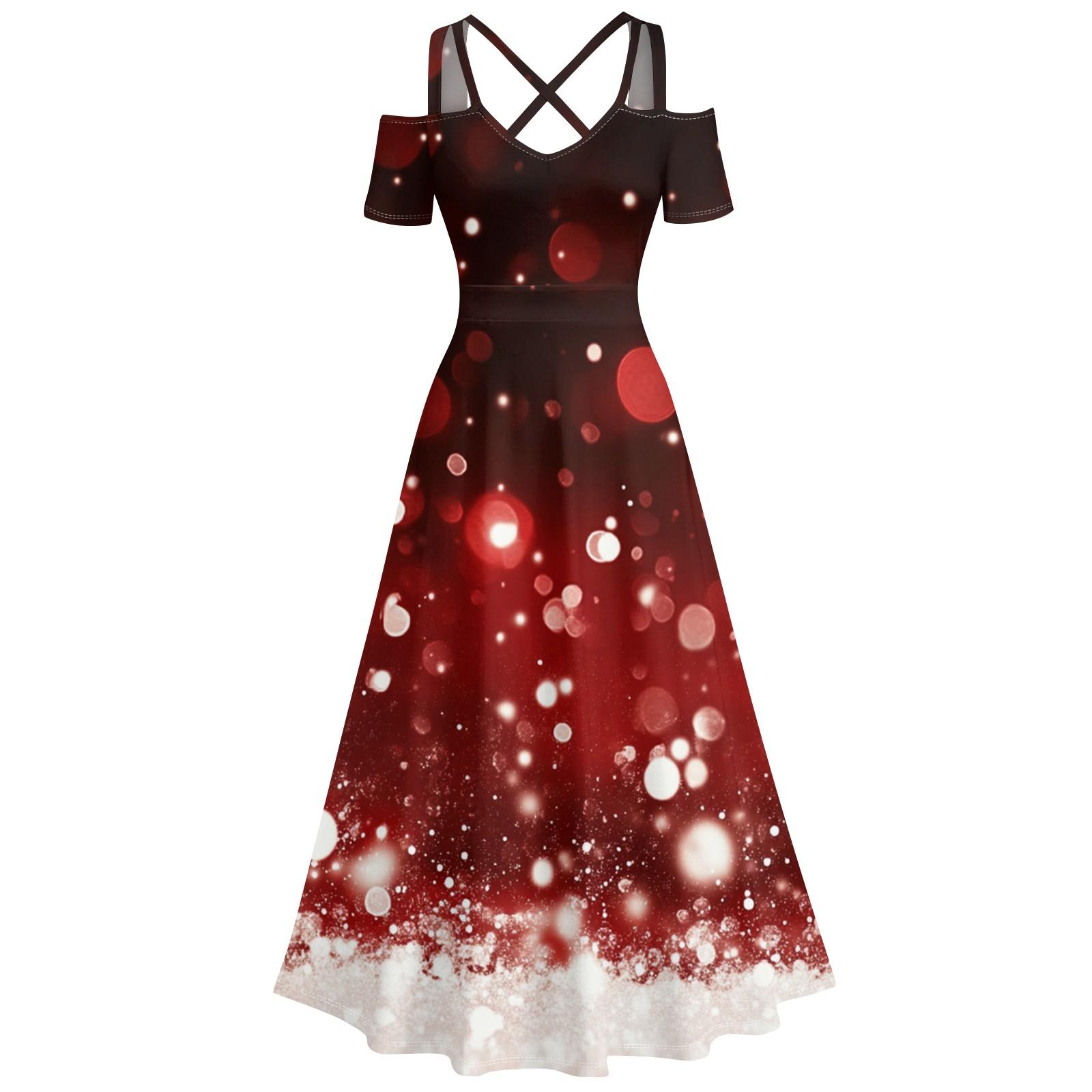 

Женское повседневное и модное платье с принтом, сексуальное, на подтяжках, ретро, большое платье-качели XL винный