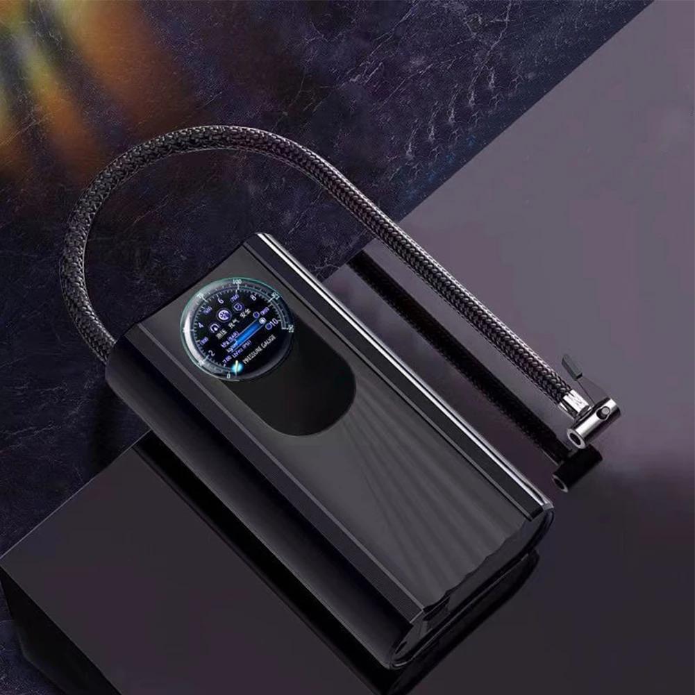 Elektrikli Hava Kompresörü Hızlı Şişirme 12V El Tipi Hava Pompası Yüksek Hassasiyetli Motosiklet Lastiği Şişirme Makinesi Motosiklet Oto Bisiklet