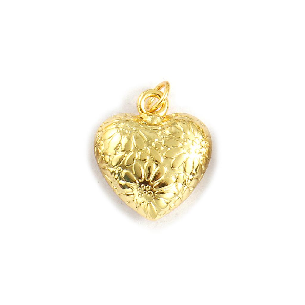 2 PCs Brass Charms Gold Plated Heart Shell Charms Pendants For DIY Necklace Bracelet Earrings Jewelry Making Findings