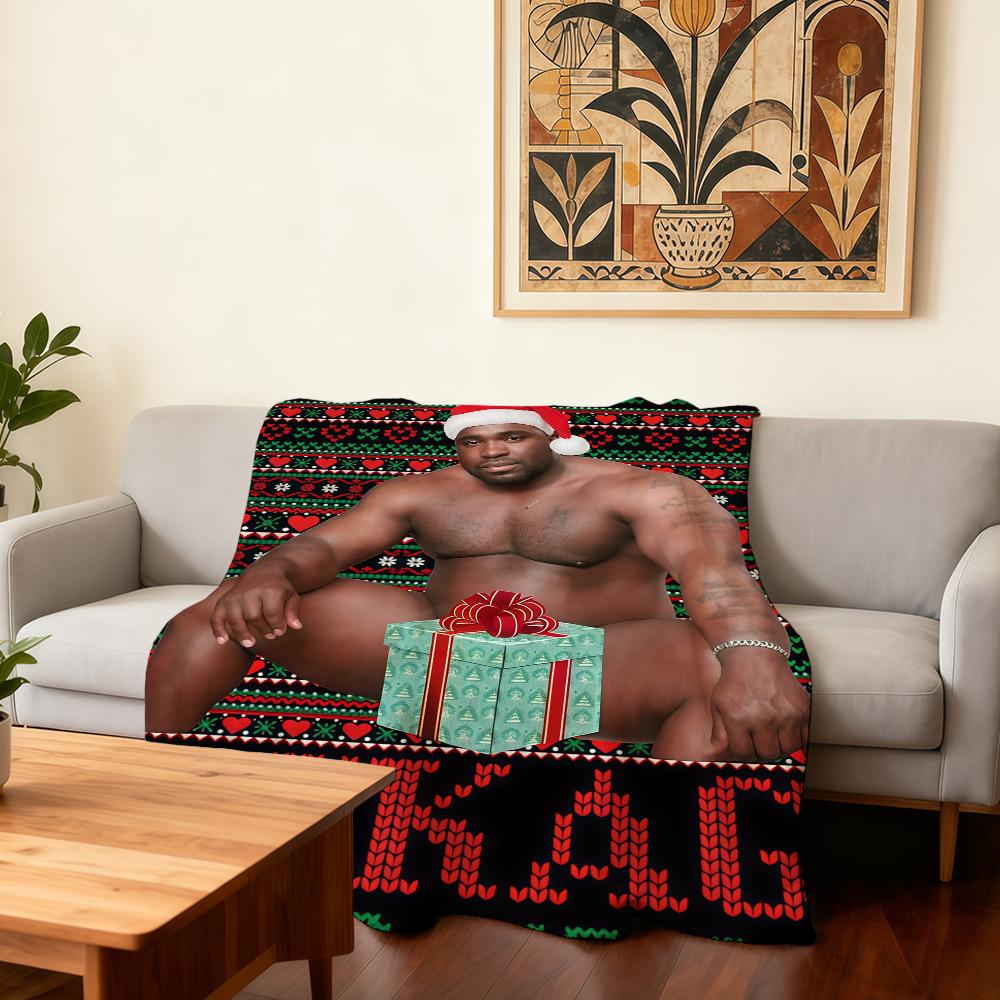 

Funny Barry Wood meme Christmas Blanket Super Warm Comfortable Plush Throw Blanket Child Home Sofa Bedroom Gift 30x40in