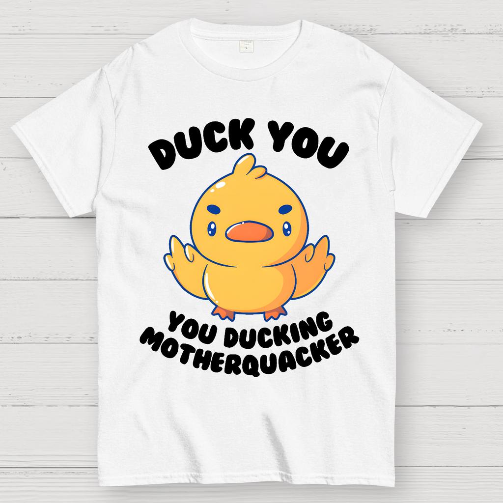 Ducking Motherquacker Unisex 100% Cotton Summer Casual Cool Loose T-Shirt