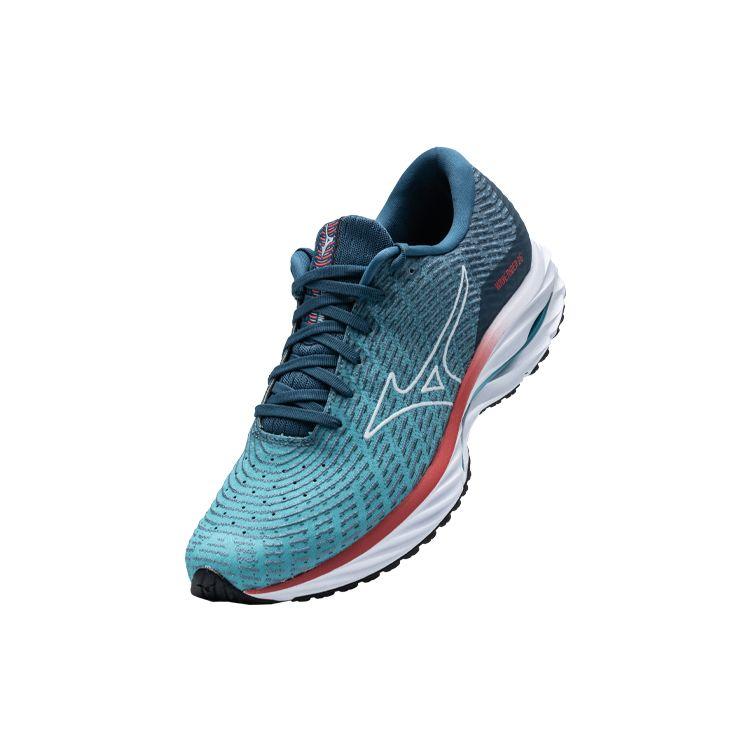 Mizuno Wave Rider 26 Cushioning Running Shoes Men Sneakers Blue Red J1GC227551