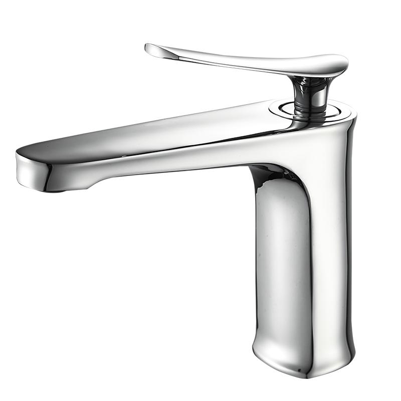 Basin Faucet Black Gold Solid Brass Sink Mixer Tap Hot and Cold Single Lever Basin Lavtory Faucet