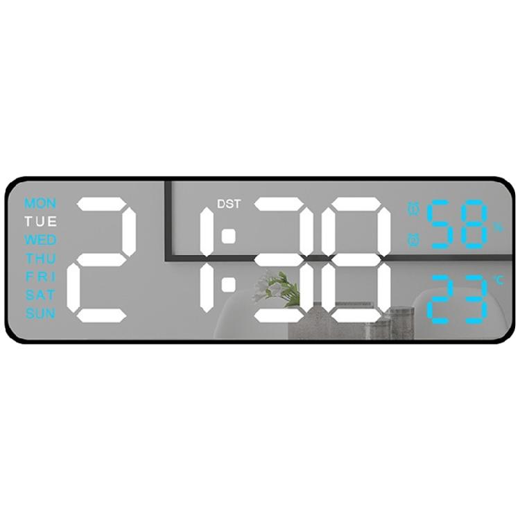LED Digital Display Alarn Clock Brightness Dimmable Hangable and Desk Colck