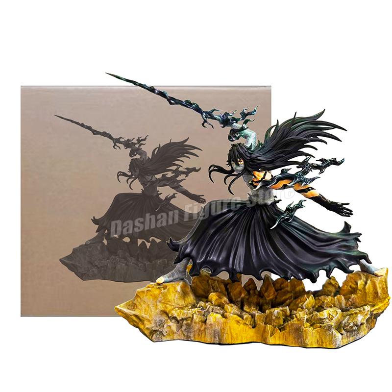 23cm Bleach Hollow Ichigo Action Figure Collectible Doll Saigo No Getsuga Tenshou Hollowfied Kurosaki Ichigo Statue Model Toys