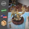 Vintage-Dekor, Sonnensystem, Orrery-Kunst, Meisterwerk, antikes Dekor, ein luxuriöses und einzigartiges Kunstwerk, ein einzigartiges Geschenk für den Ehemann