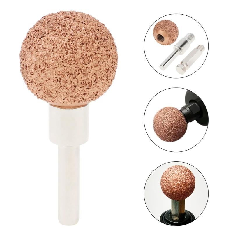 Small Abrasive Grinding Head 25mm Car Tire Repair Tools Metal for Grinding Head Coarse Auto Bike Tire Polishing Tool