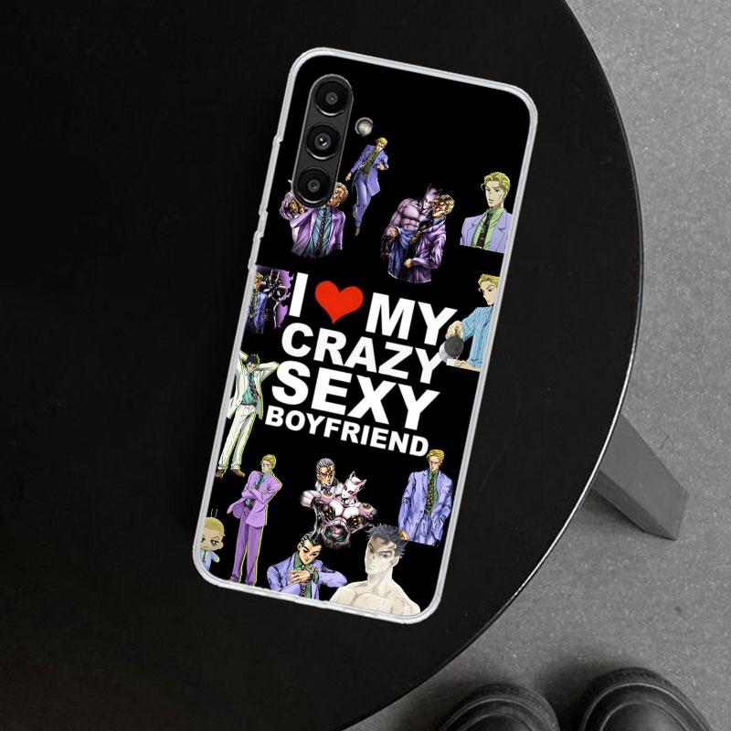 JoJo Kira Yoshikage Killer Queen Phone Case Cover for Samsung Galaxy A17 A16 A26 A36 A56 A57 A37 A15 A25 A35 A55 A14 A24 A34 A54