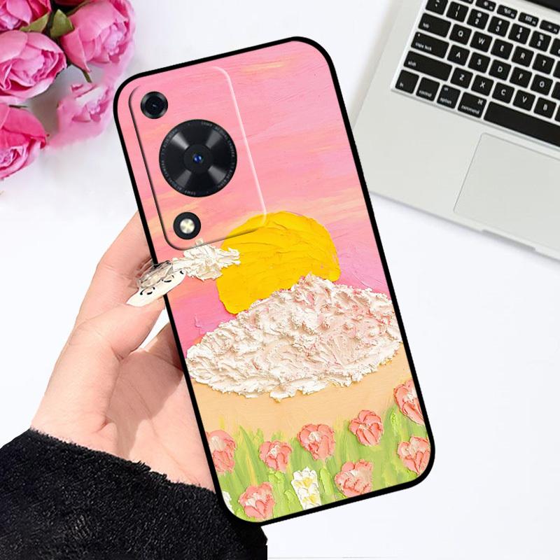 Für Huawei Nova Y72S Hülle Y72 Y63 4G Mode Cartoon Hülle Weiches Silikon Fundas Für Huawei Nova Y63 Handy Rückseite Stoßfänger Novay72
