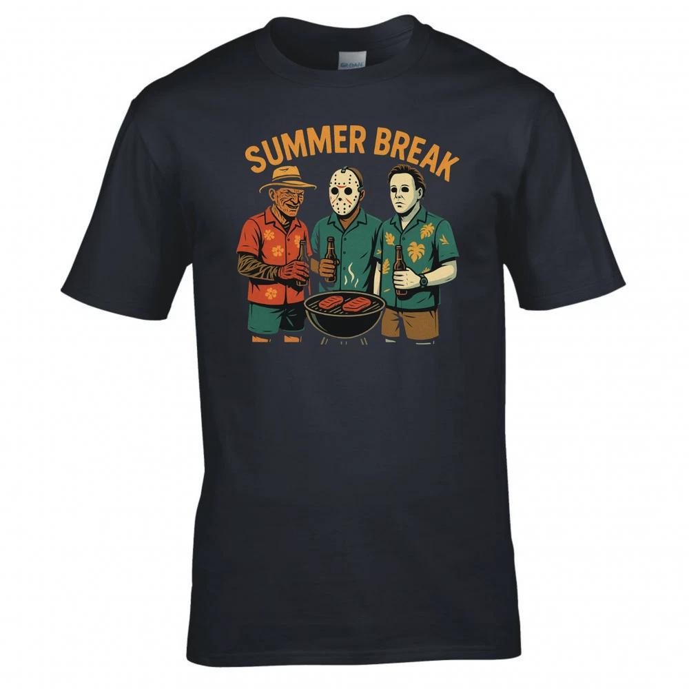 Summer Break Horror Characters Tshirt 2XL