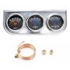 2'' 52mm Auto Car Oil Pressure Water Temp Amp Meter Gauge With Sensor Triple Gauge Set Mechanical Chrome Panel Black Face