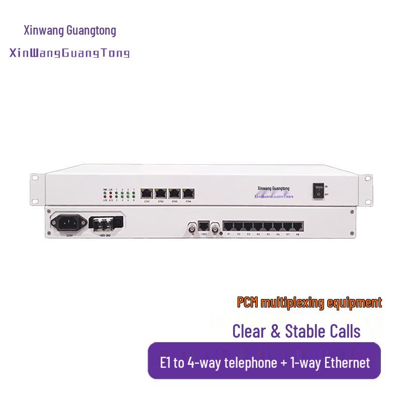 Xinwang Guangtong XW-1E1-4P1FE E1 PCM Voice & Data Multiplexer