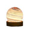 Luminous Glass Sphere 80MM LED Night Light USB Plug In Mini Planet Table Lamp Crystal Ball  Girls