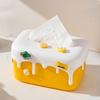 Cream Style Paper Towel Holder Plastic Napkin Storage Case Nordic Paper Towel Dispenser  Household