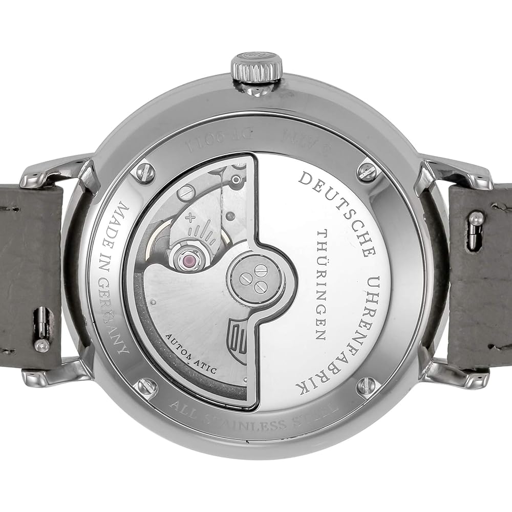 Duffer Breuer Automatic Watch, Black Dial, Gray Stainless Steel, 38mm, German Model DF-9011-0A [Parallel Import]