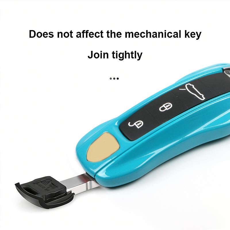 Key Shell Fashion Classic Miami Blue For Porsche Cayenne 718 All Series Car Key Case Holder Replacement Part Easy Installation