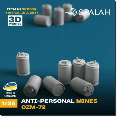 Spallach Zıplayan Mayın Reçine Kiti SPU11535 1/35 OZM-72 10 parça (Askeri)