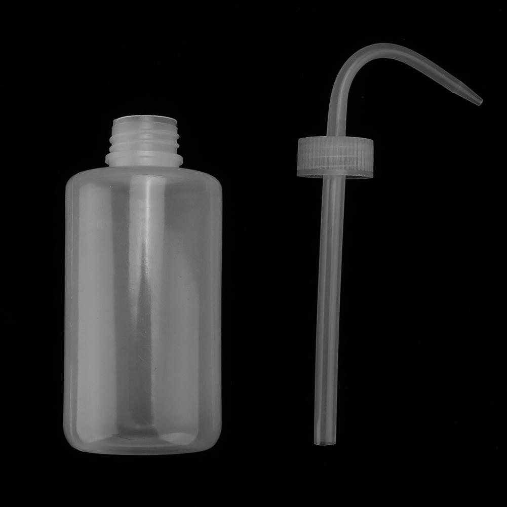 3Pcs 250ml Tattoo Wash Curved  Style Cleaning Bottles Plastic Squeeze Green Algae Watering Can