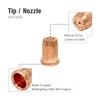 20pcs PR0117 Plasma Electrode PD0114-10 Tips 1.0mm for Trafimet S75 Cuting Torch