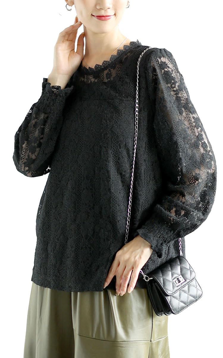 

Золотой Япония Большой размер Кружево Длинный Цветочный Идеально для и Размер Черный Женская Блузка, Рукава, На пуговицах Подкладка, Принт, Поездки на работу, Осень, Зима, Весна, чёрный