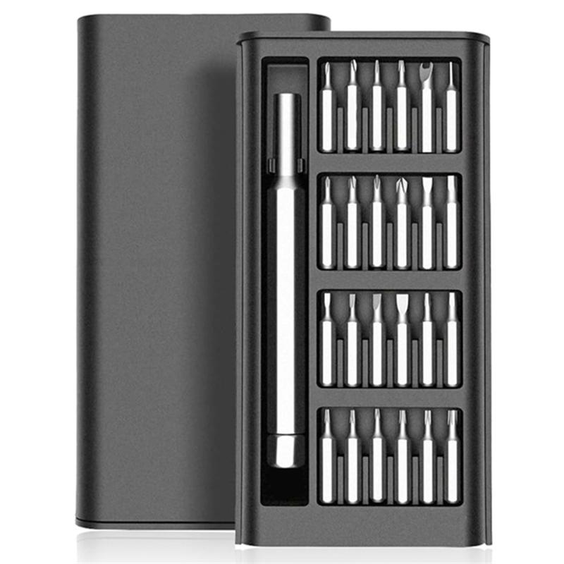 

Набір прецизійних викруток 25 в 1 Phillips Torx Шестигранна Плоска головка Магнітна головка викрутки для iPhone ПК Годинника Камери Окулярів