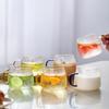 Heat-Resistant Borosilicate Glass Cups with Handles, 6-Piece Set