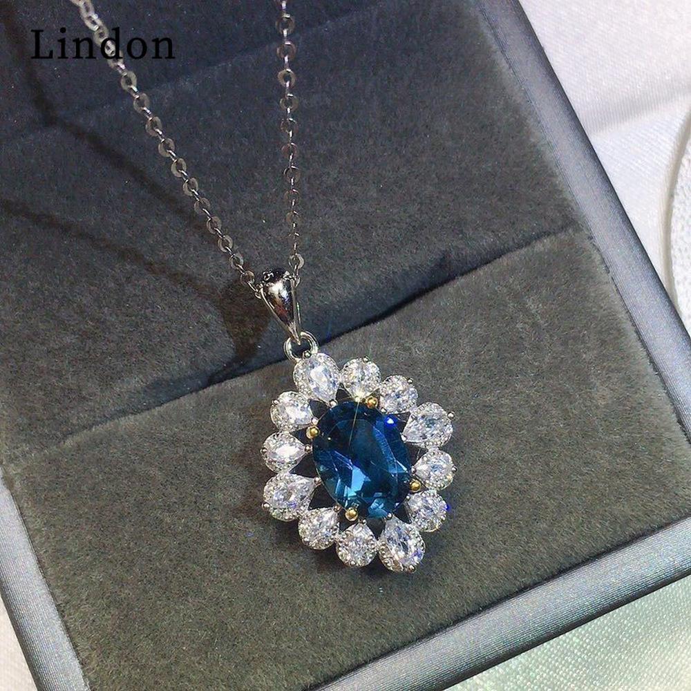 Lindon Women Copper Alloy 5A Zircon Rings Necklace Pendant Set Wedding Party Gift