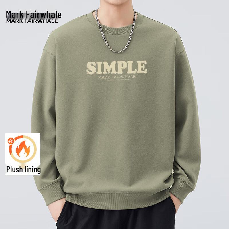 

Mark Fairwhale Men s Plush-Lined Loose-Fit Sweatshirt 3XL