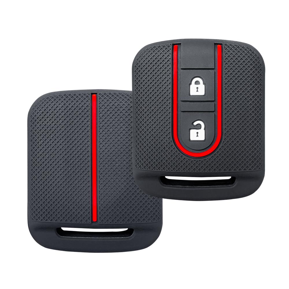 Silicone Key Cover For Nissan Tiida X-Trail Pathfinder Navara Qashqai Primera P12 Kashkay J10 2Button Remote Holder Car Key Case