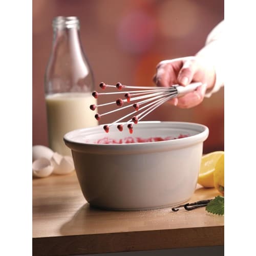 WMF Silicone Bowl Whisk, 27cm, Quiet and Scratch-resistant, Compact and Dishwasher Safe, with a Hanging Loop for Easy Storage. Stainless Steel. Produc