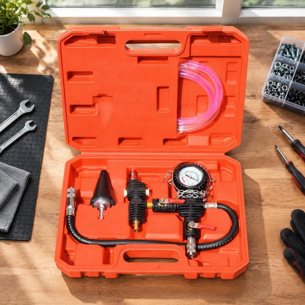 Coolant Replacement Tool Transparent Vacuum Filler with Carrying