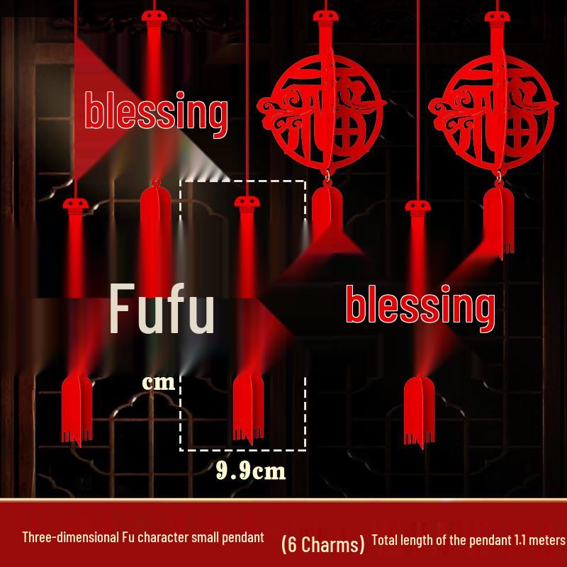 Chinese New Year Fu Character Hanging Decorations