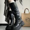 American Spice Girls Platform Boots Women's 2025 Summer New Versatile Skinny Absolutely Knight Boots