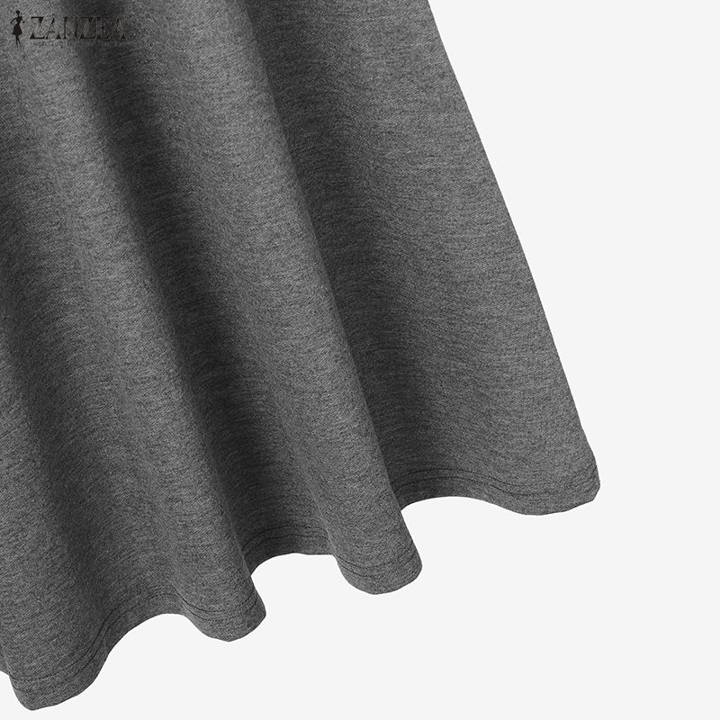 ZANZEA Women Long Sleeve Blouse and Long Skirts Fashion Two Piece Suit Sets