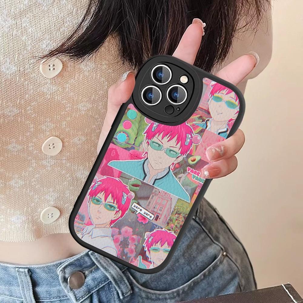 Saiki Kusuo No Psi Nan Phone Case Hard Leather For IPhone 16 15 14 13 12 Mini 11 14 Pro Max Xs X Xr 7 8 Plus Fundas