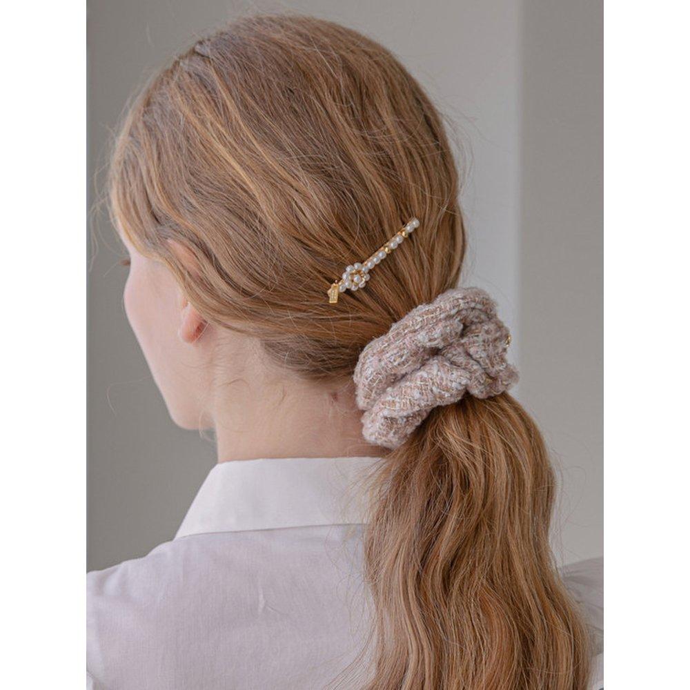 

Твидовая резинка для волос Jp-22-214S white