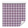 Geometric Diamonds Wallpaper Purple, Light Gray and White 50x1000