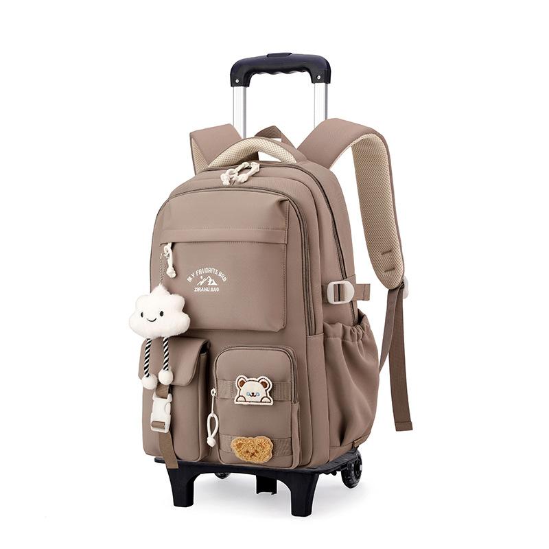 Zaino con ruote per bambini Borsa da scuola per studenti Zaini con rotelle Borsa Bambini Ragazze Trolley scolastico Borsa da scuola con ruote Zaino per libri