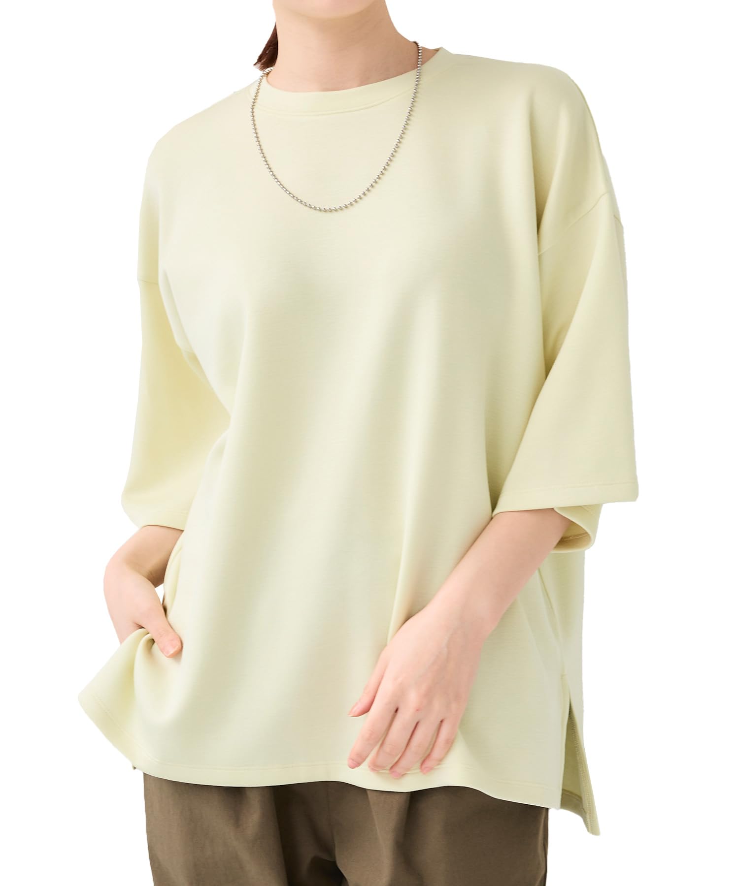 

большая крутая к УФ 3 М [ПЕРЕКРЕСТНАЯ ФУНКЦИЯ] Женская футболка, силуэт, на ощупь, защита, размеры, желтая,