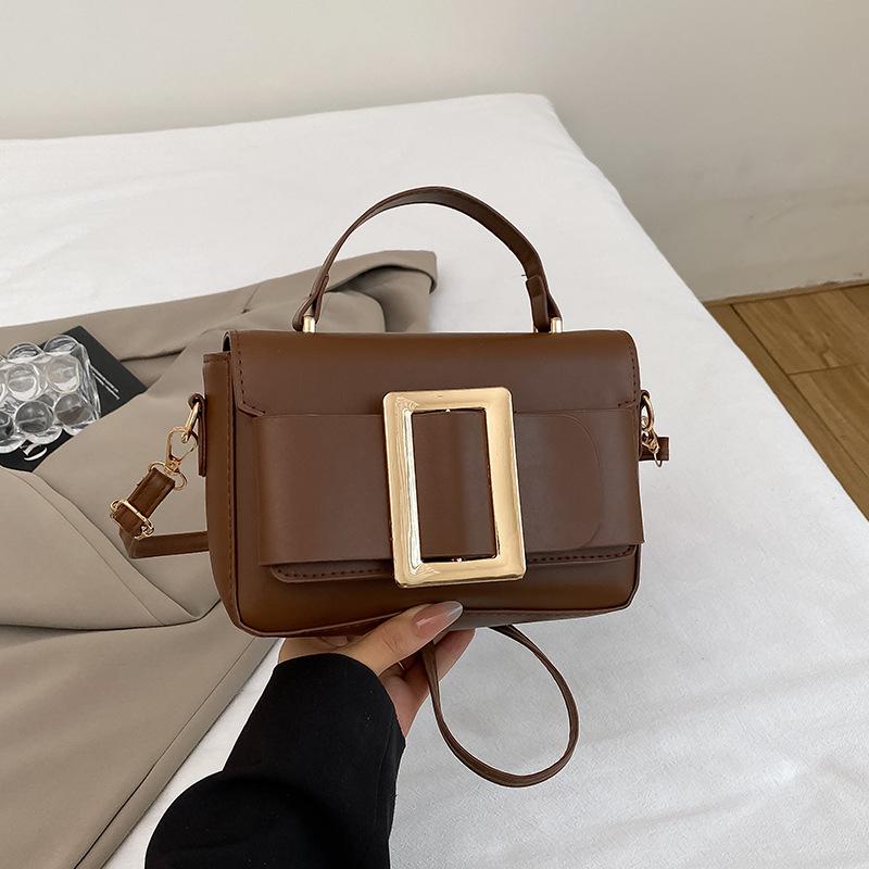 

Ретро кроссбоди портативная маленькая сумка женская 2025 лето новая трендовая на плечо модная однотонная маленькая квадратная сумка